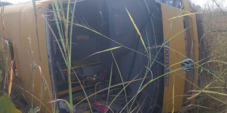 Ônibus escolar com estudantes tomba na TO-010 e um morre, diz governo